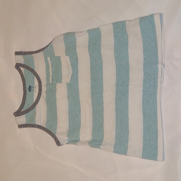 Old Navy Other - 𝅺Boys Old Navy Blue Striped Muscle Shirt